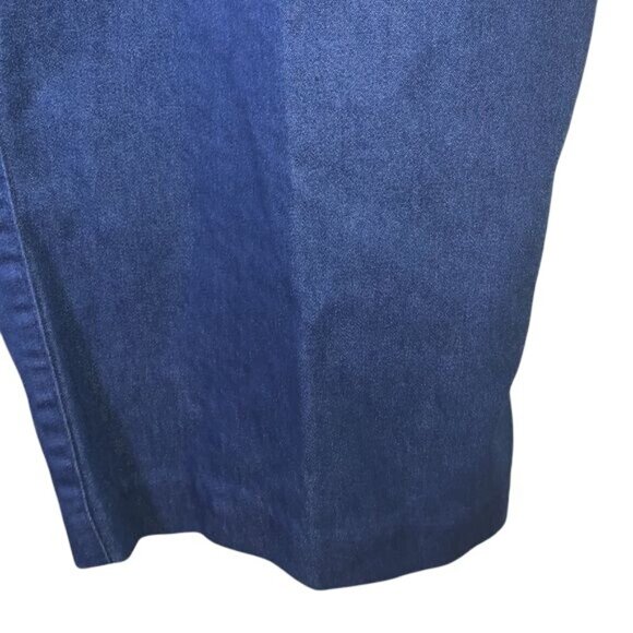 Alfred Dunner Petite 16P Blue Elastic Waist Denim Pants Cotton Blend With Pocket - Picture 4 of 8